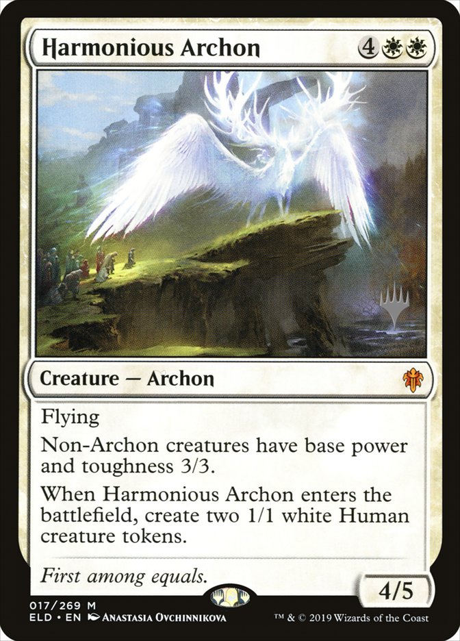 Harmonious Archon (Promo Pack) [Throne of Eldraine Promos] | Gamer Loot