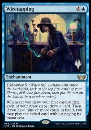 Wiretapping (Promo Pack) [Streets of New Capenna Promos] | Gamer Loot
