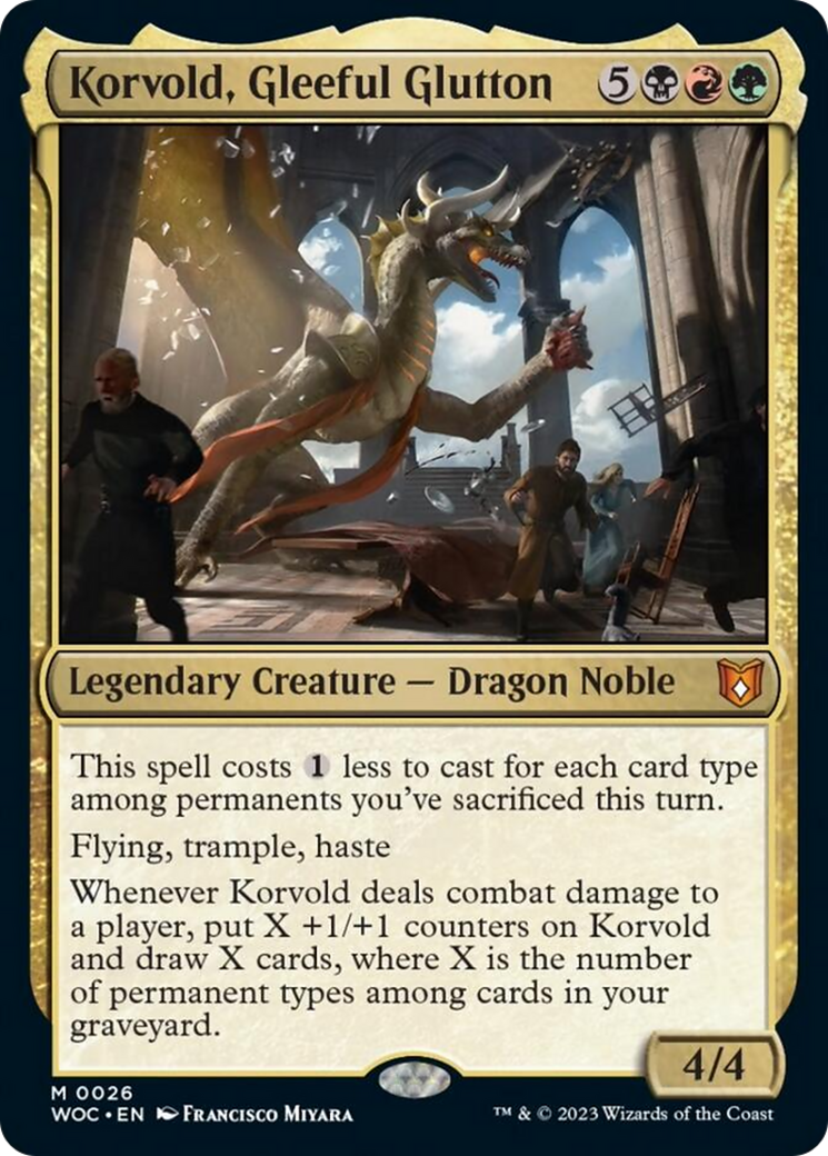 Korvold, Gleeful Glutton [Wilds of Eldraine Commander] | Gamer Loot