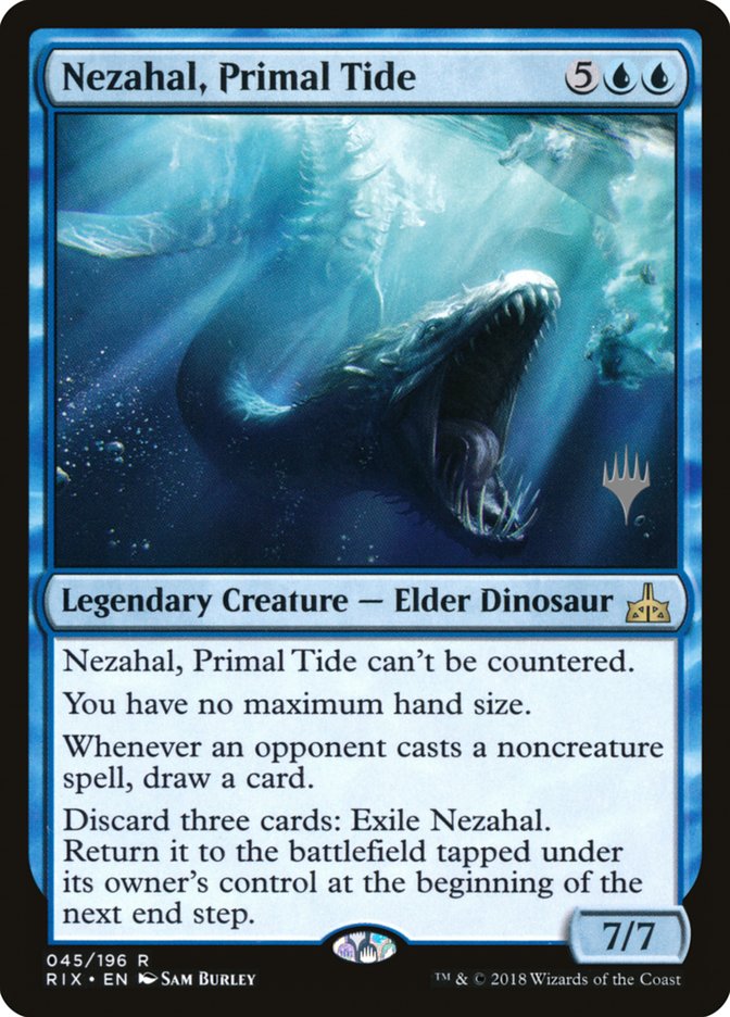 Nezahal, Primal Tide (Promo Pack) [Rivals of Ixalan Promos] | Gamer Loot