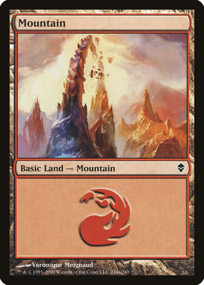 Mountain (244a) [Zendikar] | Gamer Loot