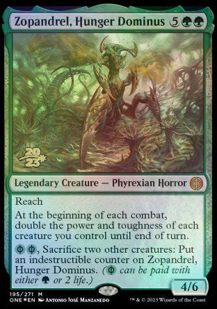 Zopandrel, Hunger Dominus [Phyrexia: All Will Be One Prerelease Promos] | Gamer Loot