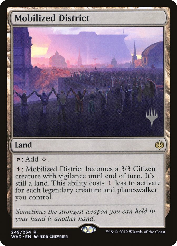 Mobilized District (Promo Pack) [War of the Spark Promos] | Gamer Loot