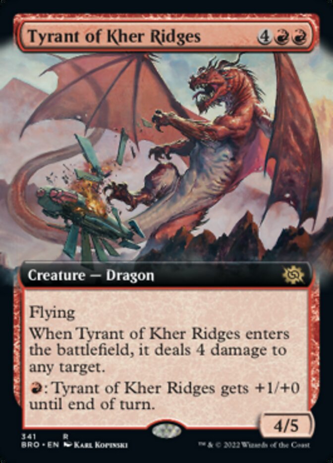 Tyrant of Kher Ridges (Extended Art) [The Brothers' War] | Gamer Loot