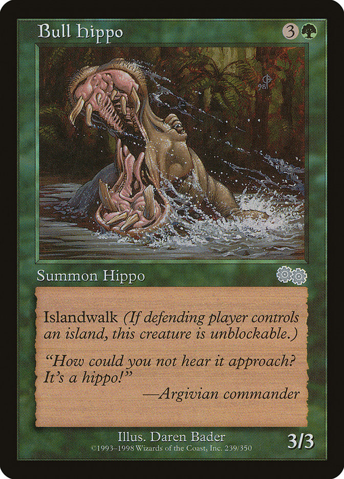 Bull Hippo [Urza's Saga] | Gamer Loot