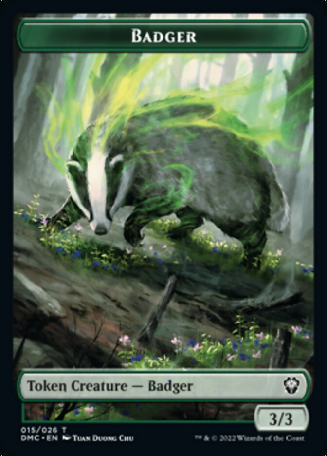 Bird (002) // Badger Double-sided Token [Dominaria United Tokens] | Gamer Loot