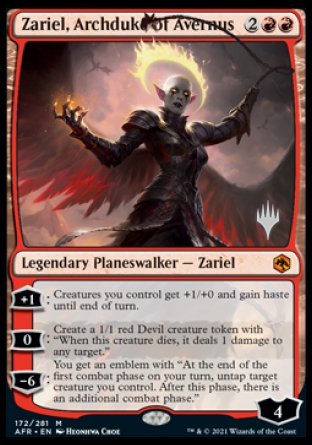 Zariel, Archduke of Avernus (Promo Pack) [Dungeons & Dragons: Adventures in the Forgotten Realms Promos] | Gamer Loot