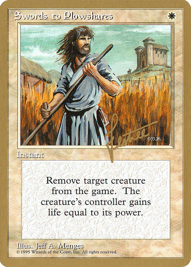 Swords to Plowshares (Bertrand Lestree) [Pro Tour Collector Set] | Gamer Loot