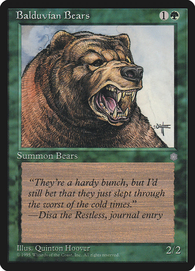 Balduvian Bears [Ice Age] | Gamer Loot