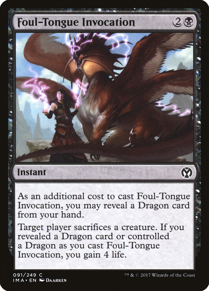 Foul-Tongue Invocation [Iconic Masters] | Gamer Loot