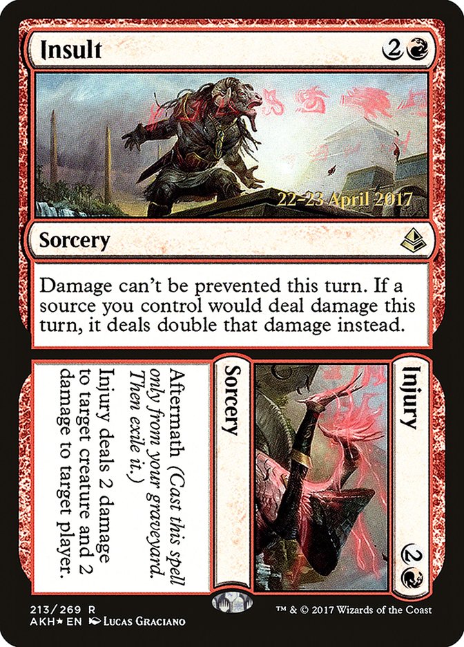 Insult // Injury  [Amonkhet Prerelease Promos] | Gamer Loot