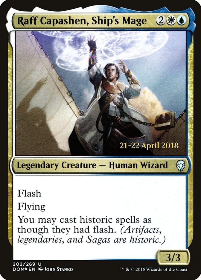 Raff Capashen, Ship's Mage  [Dominaria Prerelease Promos] | Gamer Loot