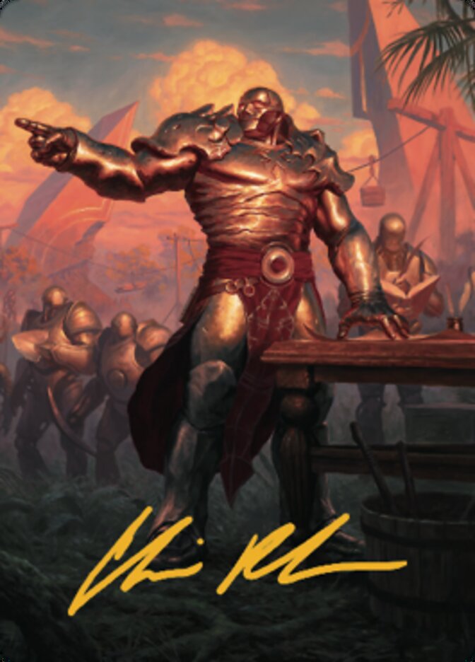 Karn, Living Legacy Art Card 1 (Gold-Stamped Signature) [Dominaria United Art Series] | Gamer Loot