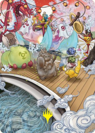 March of Otherworldly Light Art Card (Gold-Stamped Signature) [Kamigawa: Neon Dynasty Art Series] | Gamer Loot