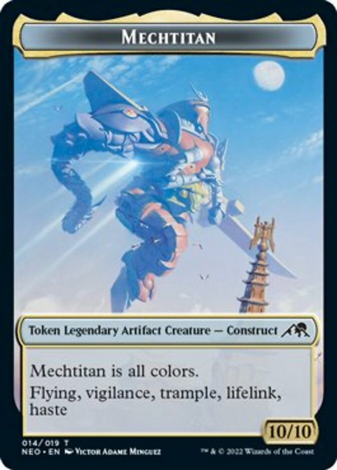 Samurai // Mechtitan Double-sided Token [Kamigawa: Neon Dynasty Tokens] | Gamer Loot