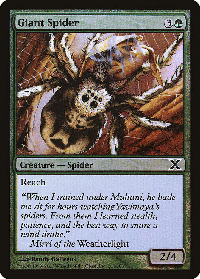 Giant Spider (Premium Foil) [Tenth Edition] | Gamer Loot