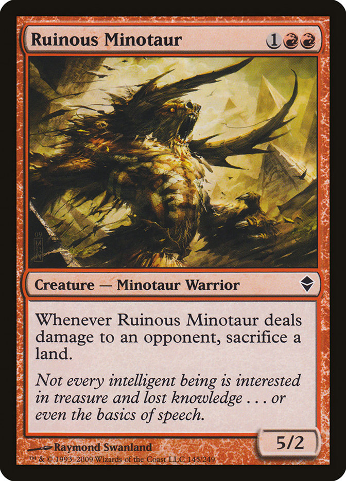 Ruinous Minotaur [Zendikar] | Gamer Loot