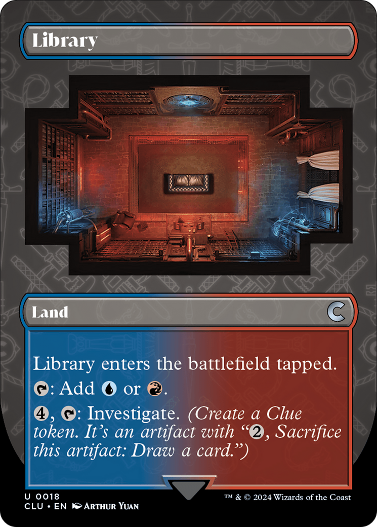 Library (Borderless) [Ravnica: Clue Edition] | Gamer Loot