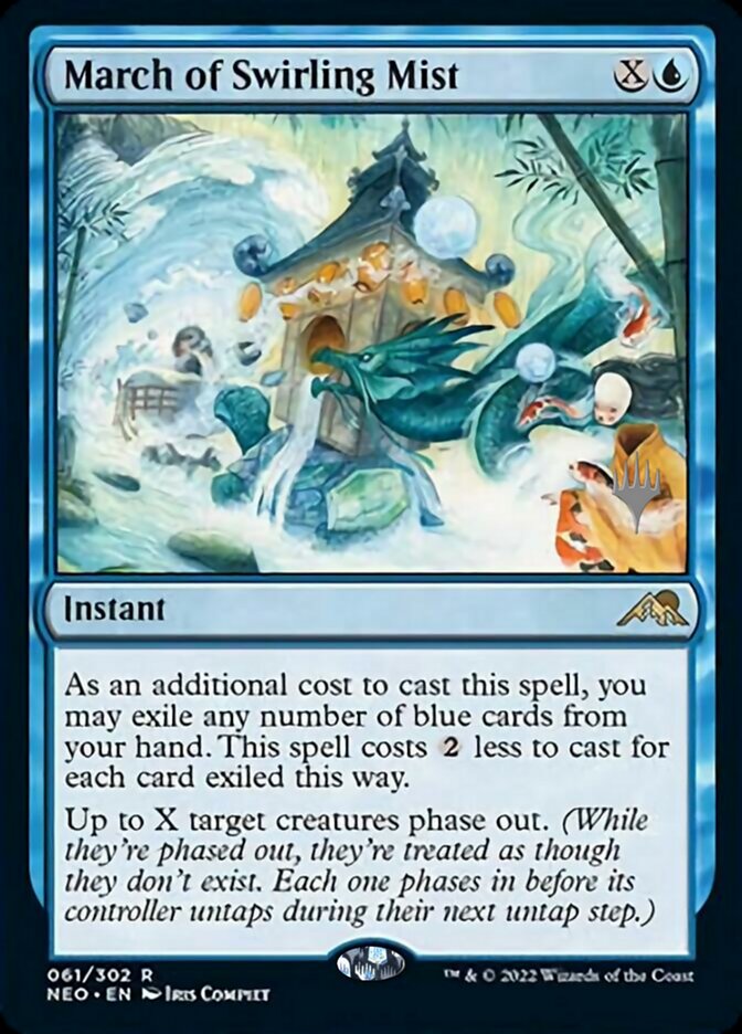 March of Swirling Mist (Promo Pack) [Kamigawa: Neon Dynasty Promos] | Gamer Loot