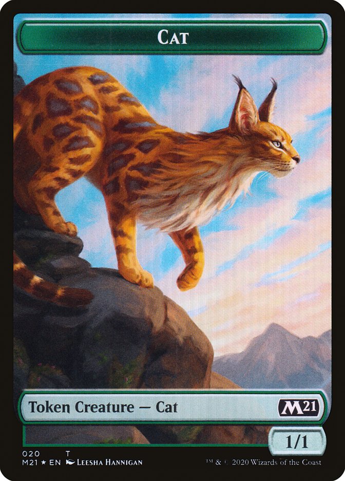 Beast // Cat (020) Double-sided Token [Core Set 2021 Tokens] | Gamer Loot