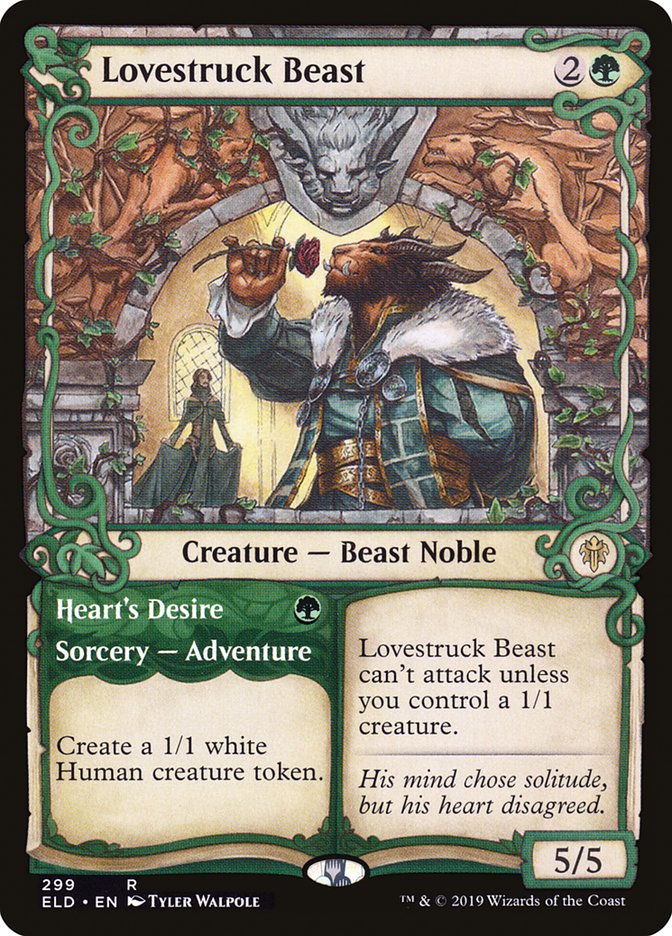 Lovestruck Beast // Heart's Desire (Showcase) [Throne of Eldraine] | Gamer Loot