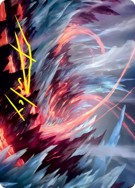 Frostboil Snarl Art Card (Gold-Stamped Signature) [Strixhaven: School of Mages Art Series] | Gamer Loot