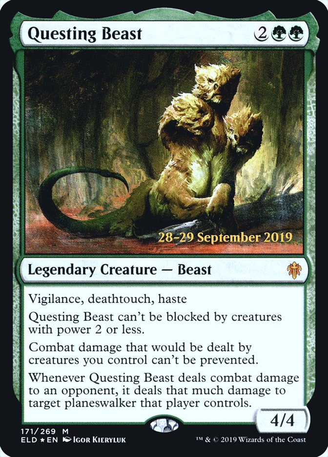 Questing Beast  [Throne of Eldraine Prerelease Promos] | Gamer Loot