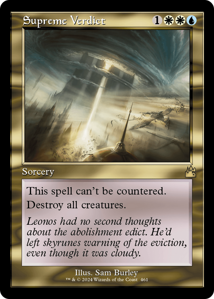 Supreme Verdict (Retro Frame) [Ravnica Remastered] | Gamer Loot