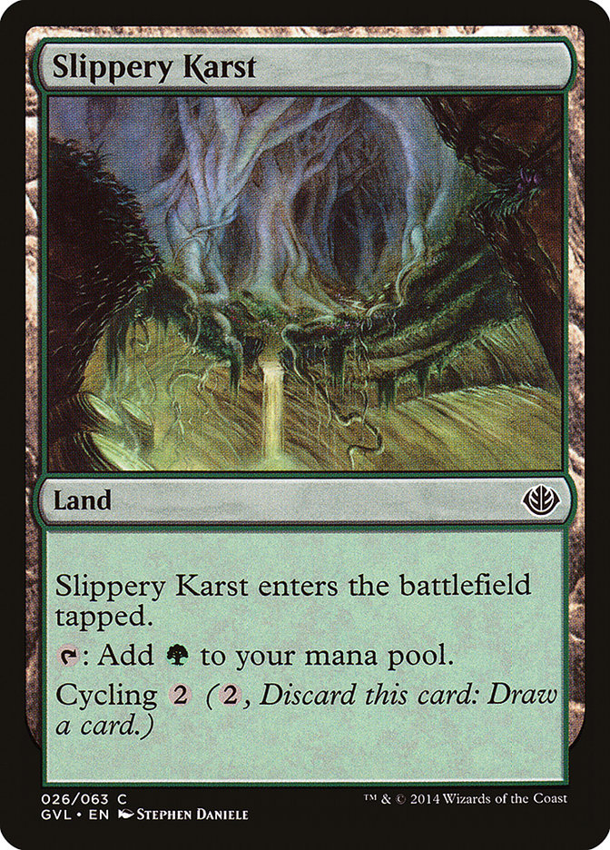 Slippery Karst (Garruk vs. Liliana) [Duel Decks Anthology] | Gamer Loot