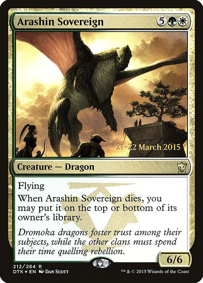 Arashin Sovereign  [Dragons of Tarkir Prerelease Promos] | Gamer Loot