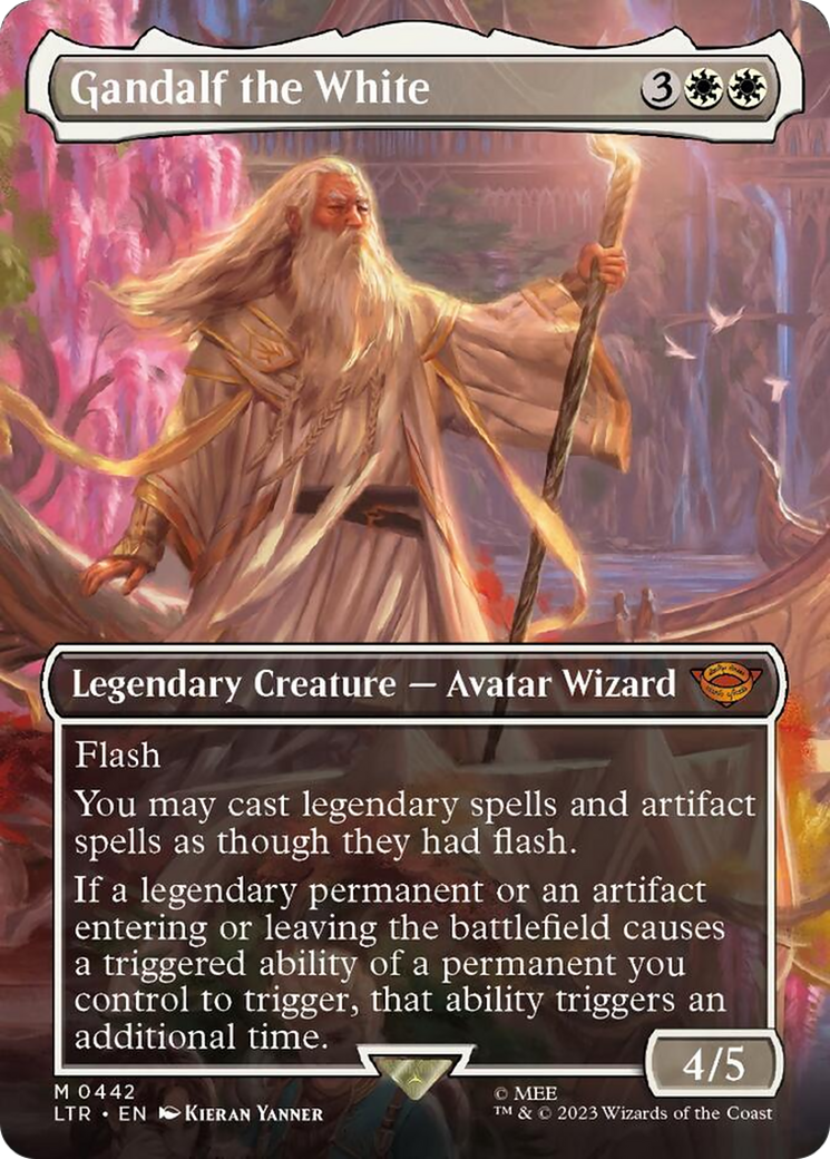 Gandalf the White (Borderless Alternate Art) [The Lord of the Rings: Tales of Middle-Earth] | Gamer Loot