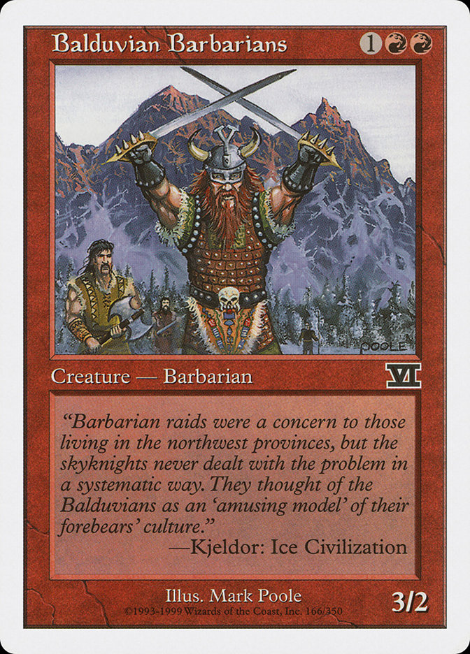 Balduvian Barbarians [Classic Sixth Edition] | Gamer Loot