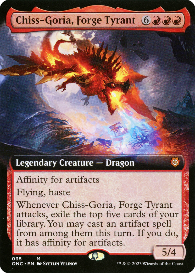 Chiss-Goria, Forge Tyrant (Extended Art) [Phyrexia: All Will Be One Commander] | Gamer Loot