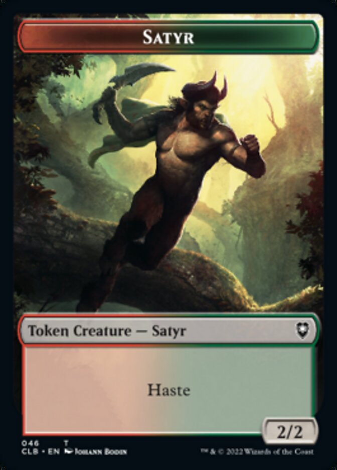 Satyr // Beast Double-sided Token [Commander Legends: Battle for Baldur's Gate Tokens] | Gamer Loot