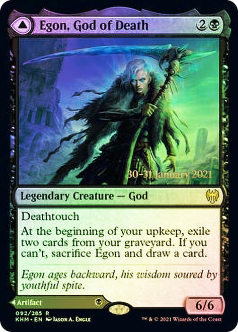 Egon, God of Death // Throne of Death [Kaldheim Prerelease Promos] | Gamer Loot