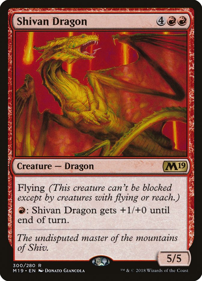 Shivan Dragon [Core Set 2019] | Gamer Loot