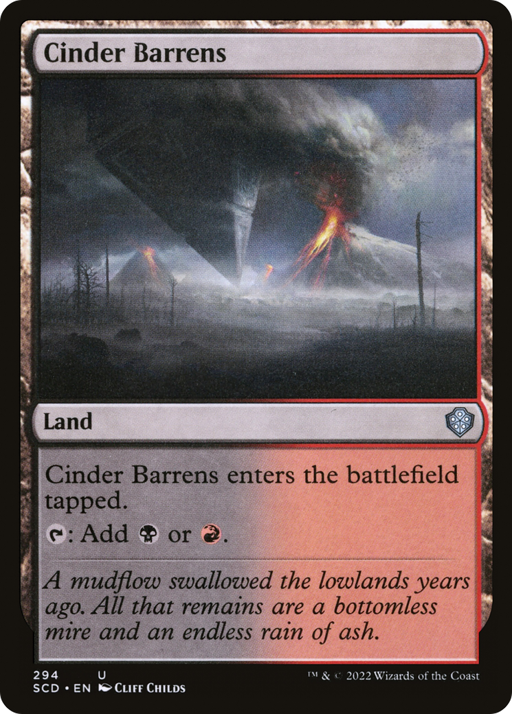 Cinder Barrens [Starter Commander Decks] | Gamer Loot