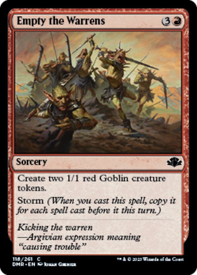 Empty the Warrens [Dominaria Remastered] | Gamer Loot
