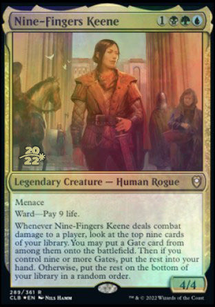 Nine-Fingers Keene [Commander Legends: Battle for Baldur's Gate Prerelease Promos] | Gamer Loot