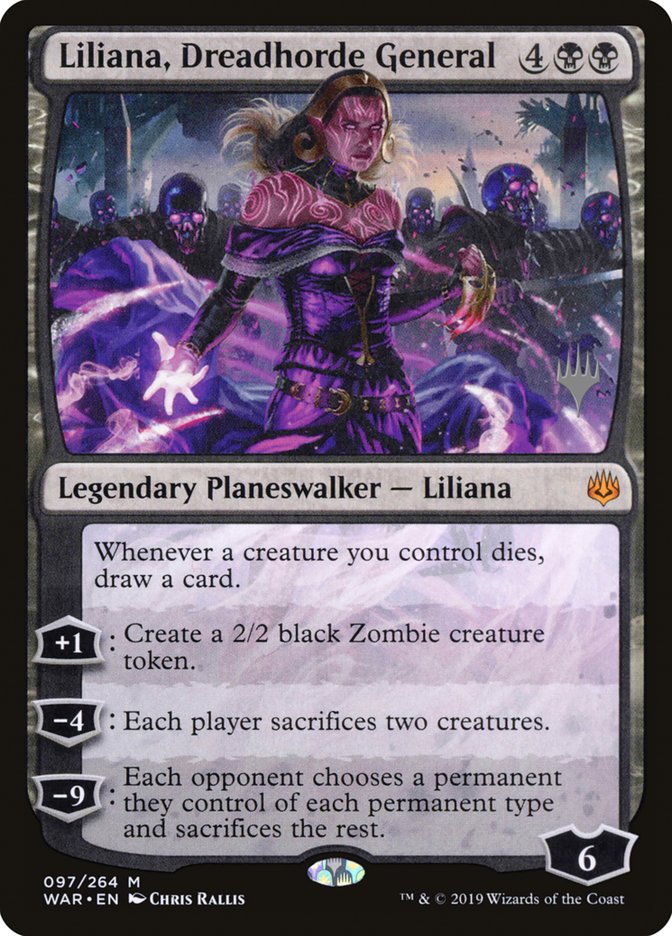 Liliana, Dreadhorde General (Promo Pack) [War of the Spark Promos] | Gamer Loot