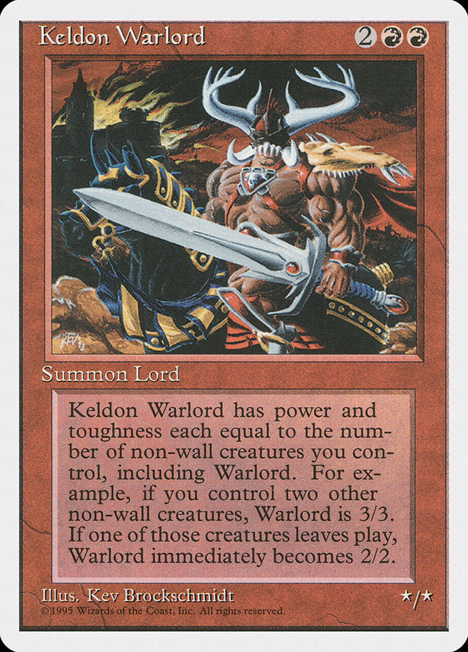 Keldon Warlord [Fourth Edition] | Gamer Loot