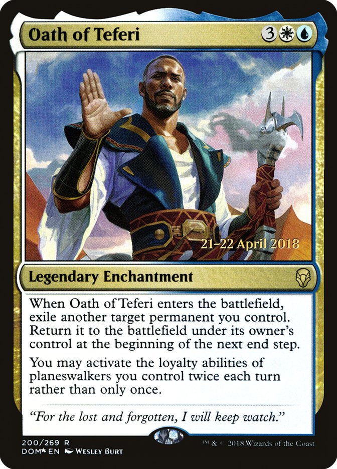 Oath of Teferi  [Dominaria Prerelease Promos] | Gamer Loot