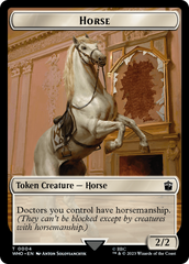 Horse // Soldier Double-Sided Token [Doctor Who Tokens] | Gamer Loot