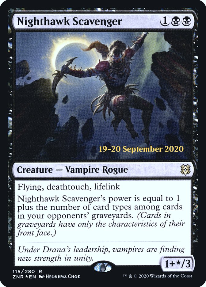 Nighthawk Scavenger [Zendikar Rising Prerelease Promos] | Gamer Loot