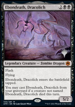 Ebondeath, Dracolich (Promo Pack) [Dungeons & Dragons: Adventures in the Forgotten Realms Promos] | Gamer Loot