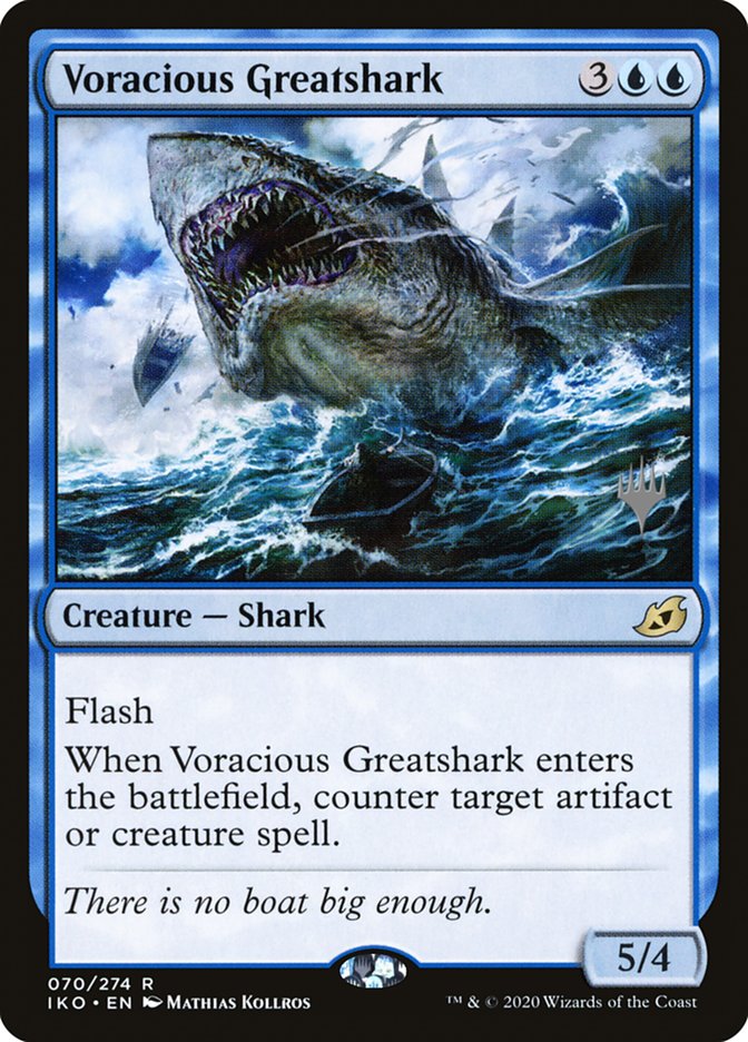 Voracious Greatshark (Promo Pack) [Ikoria: Lair of Behemoths Promos] | Gamer Loot