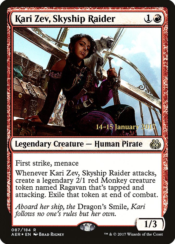 Kari Zev, Skyship Raider  [Aether Revolt Prerelease Promos] | Gamer Loot