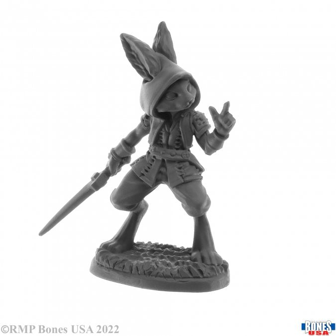 Reaper Bones Miniatures: Rask, Male Harefolk | Gamer Loot