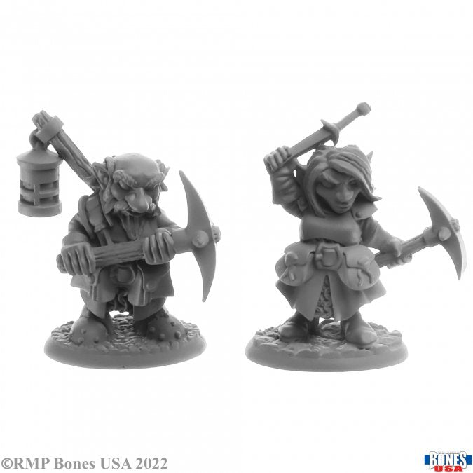 Reaper Bones Miniatures: Deep Gnome Heroes (2) | Gamer Loot