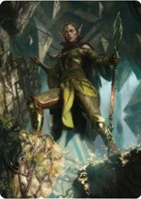 Nissa of Shadowed Boughs 1 Art Card [Zendikar Rising Art Series] | Gamer Loot